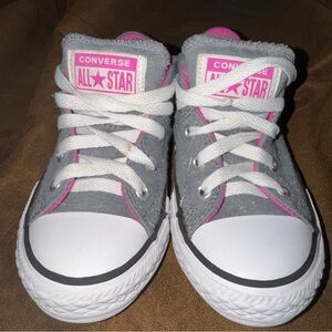 Converse Kids' Gray and Pink All Star Shoes